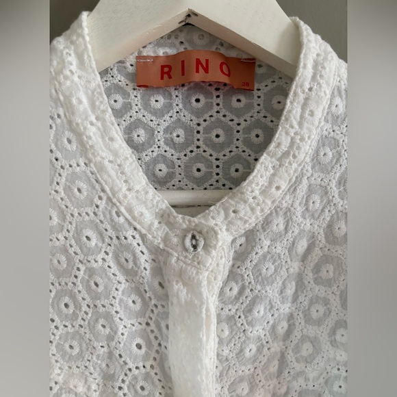 Rino Eyelet Ruffle Blouse - Picture 4 of 10